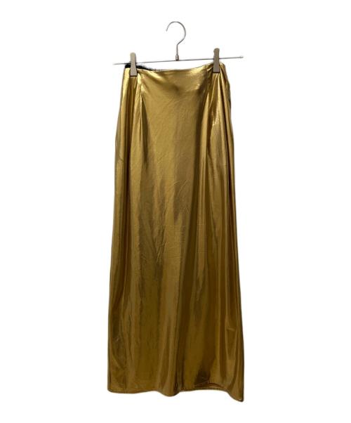 Ameri（アメリ）AMERI (アメリ) MEDI MULTI WAY FEATHER LIKE SKIRT ブラック×ゴールド サイズ:Ｓ 未使用品の古着・服飾アイテム