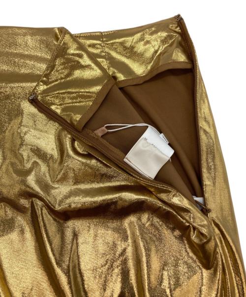 Ameri（アメリ）AMERI (アメリ) MEDI MULTI WAY FEATHER LIKE SKIRT ブラック×ゴールド サイズ:Ｓ 未使用品の古着・服飾アイテム