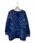 sahara (サハラ) Reversible Jacquard Knit ブルー×ホワイト サイズ:Free：8000円