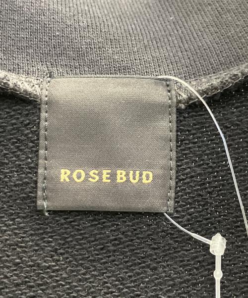 ROSE BUD（ローズバッド）ROSE BUD (ローズバッド) ブロッキングスウェットワンピース グレー×ブラック サイズ:	SIZE Free 未使用品の古着・服飾アイテム