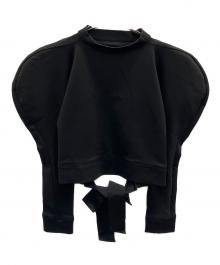 LEINWANDE（ラインヴァンド）の古着「Balloon Shoulder Top」｜ブラック
