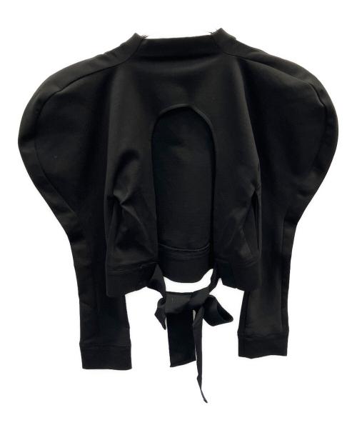 LEINWANDE（ラインヴァンド）LEINWANDE (ラインヴァンド) Balloon Shoulder Top ブラック サイズ:フリーの古着・服飾アイテム