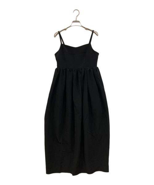 Noble（ノーブル）Noble (ノーブル) ストラップコクーンワンピース ブラック サイズ:38の古着・服飾アイテム