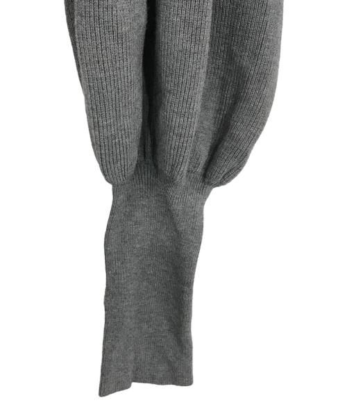 MECRE（メクル）MECRE (メクル) ボリュームスリーブニットボレロ グレー サイズ:Fの古着・服飾アイテム