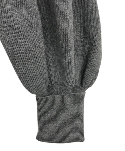 MECRE（メクル）MECRE (メクル) ボリュームスリーブニットボレロ グレー サイズ:Fの古着・服飾アイテム