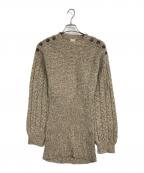 Rosarymoonロザリームーン）の古着「Melange Knit Tunic」｜ベージュ
