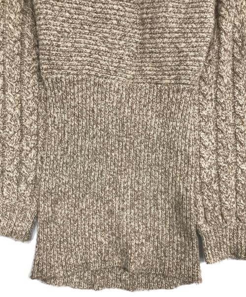 Rosarymoon（ロザリームーン）ROSARYMOON (ロザリームーン) Melange Knit Tunic ベージュ サイズ:Fの古着・服飾アイテム