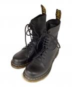 Dr.Martens×MM6 Maison Margielaドクターマーチン×エムエムシックスメゾンマルジェラ）の古着「10ホールブーツ」｜ブラック