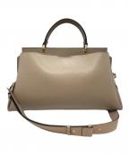 BARNEYS NEWYORKバーニーズ・ニューヨーク）の古着「2WAYワンハンドルバッグ」｜ベージュ