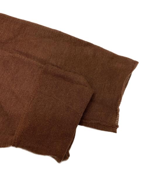 THE SHINZONE（ザ シンゾーン）THE SHINZONE (ザ シンゾーン) COTTON CASHMERE SHEER KNIT ブラウン サイズ:F0の古着・服飾アイテム