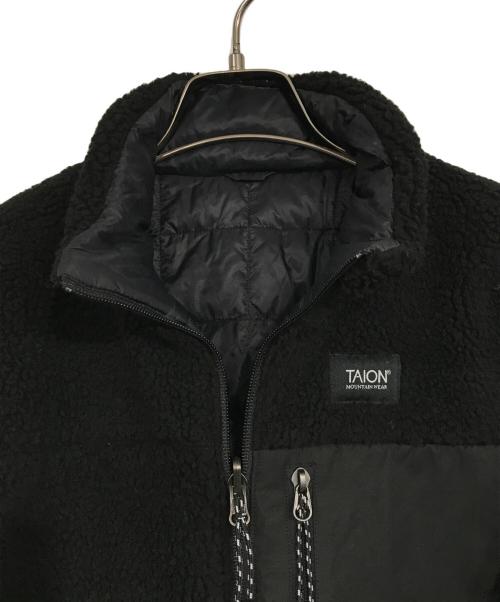 TAION（タイオン）TAION (タイオン) ボア×ダウンコート ブラック サイズ:Lの古着・服飾アイテム