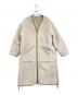 TAION（タイオン）の古着「ミリタリーリバーシブルロングダウン」｜ベージュ