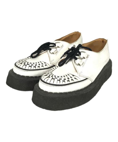 GEORGE COX（ジョージコックス）GEORGE COX (ジョージコックス) ラバーソールシューズ ホワイト サイズ:SIZE 7の古着・服飾アイテム