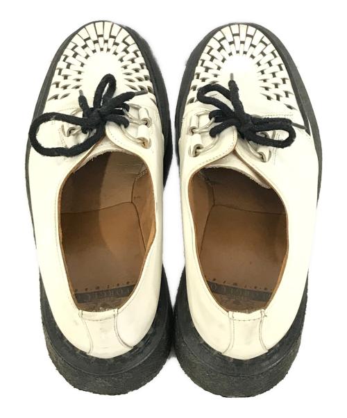GEORGE COX（ジョージコックス）GEORGE COX (ジョージコックス) ラバーソールシューズ ホワイト サイズ:SIZE 7の古着・服飾アイテム