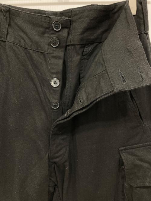 HOUSTON（ヒューストン）HOUSTON (ヒューストン) FRENCH MILITARY M-47 PANTS ブラック サイズ:13の古着・服飾アイテム