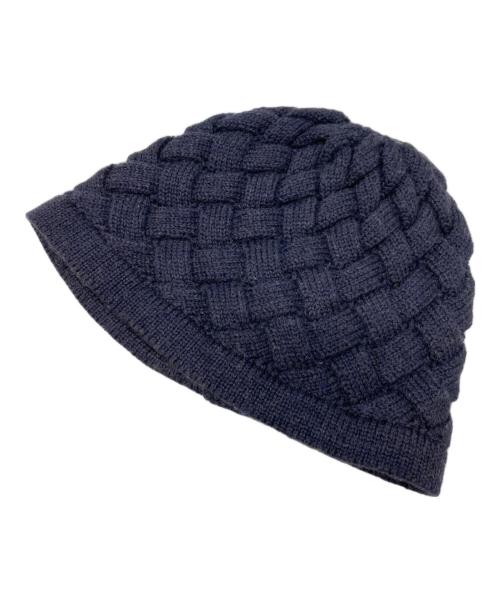 BOTTEGA VENETA（ボッテガベネタ）BOTTEGA VENETA (ボッテガベネタ) ウールビーニー ネイビーの古着・服飾アイテム