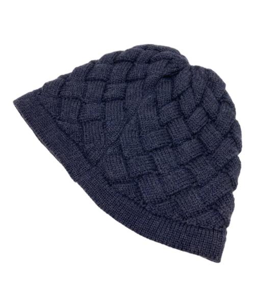 BOTTEGA VENETA（ボッテガベネタ）BOTTEGA VENETA (ボッテガベネタ) ウールビーニー ネイビーの古着・服飾アイテム