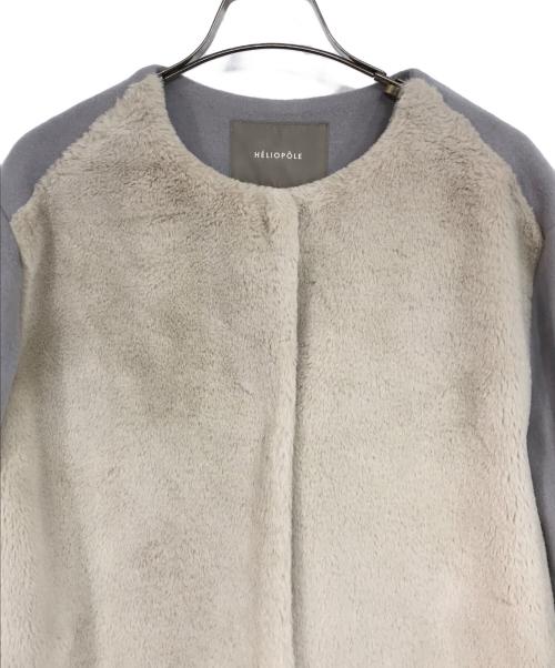 heliopole（エリオポール）heliopole (エリオポール) ECO FUR&SOERIOR BERVER CT グレー サイズ:36の古着・服飾アイテム