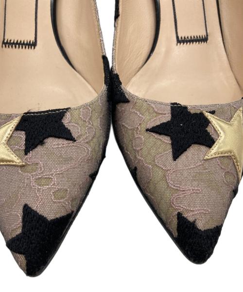 N°21 numero ventuno（ヌメロヴェントゥーノ）N°21 numero ventuno (ヌメロヴェントゥーノ) レースパンプス ベージュ サイズ:37の古着・服飾アイテム