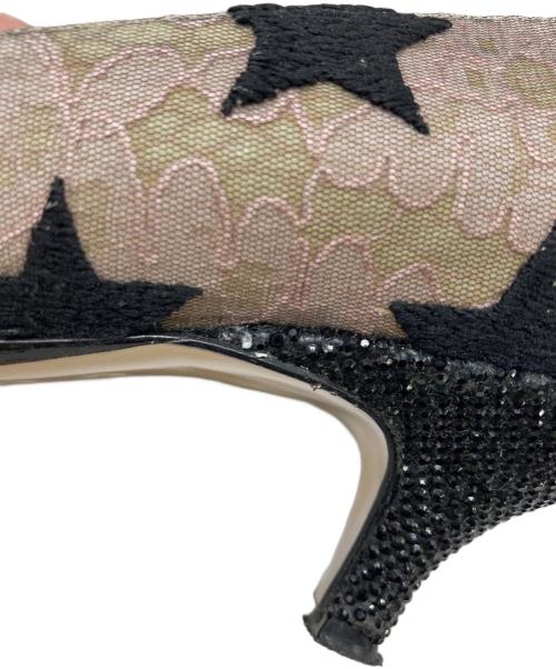 N°21 numero ventuno（ヌメロヴェントゥーノ）N°21 numero ventuno (ヌメロヴェントゥーノ) レースパンプス ベージュ サイズ:37の古着・服飾アイテム