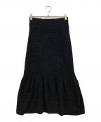CELFORDセルフォード）の古着「ジャカードニットスカート」｜ブラック