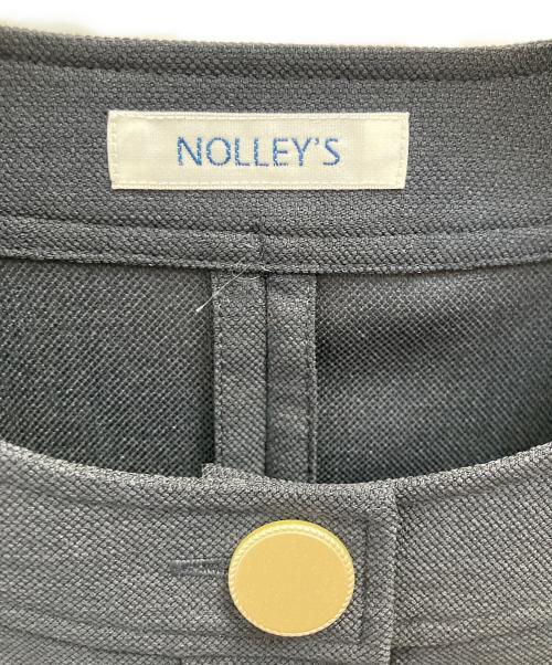 NOLLEY'S（ノーリーズ）NOLLEY'S (ノーリース) ウォッシャブルオックスノーカラージャケット ネイビー サイズ:36 未使用品の古着・服飾アイテム