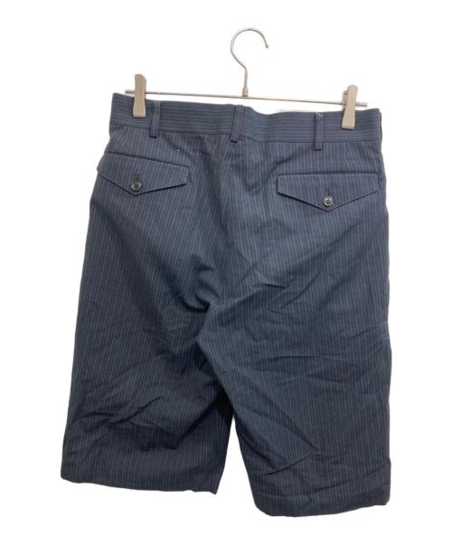 JUNYA WATANABE MAN（ジュンヤワタナベマン）JUNYA WATANABE MAN (ジュンヤワタナベマン) ストライプタックショーツ ネイビー サイズ:XSの古着・服飾アイテム