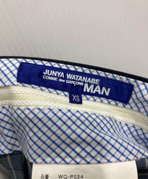 JUNYA WATANABE MAN（ジュンヤワタナベマン）JUNYA WATANABE MAN (ジュンヤワタナベマン) ストライプタックショーツ ネイビー サイズ:XSの古着・服飾アイテム