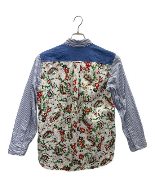 JUNYA WATANABE MAN（ジュンヤワタナベマン）JUNYA WATANABE MAN (ジュンヤワタナベマン) 綿ブロード×多素材MIX ブルー×ホワイト サイズ:XSの古着・服飾アイテム