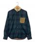 JUNYA WATANABE MAN（ジュンヤワタナベマン）の古着「エルボーパッチチェックシャツ」｜グリーン×ネイビー