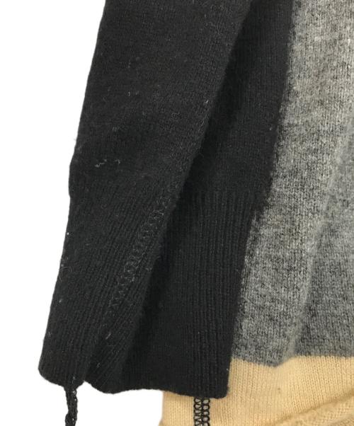 JUNYA WATANABE MAN（ジュンヤワタナベマン）JUNYA WATANABE MAN (ジュンヤワタナベマン) ラグランスリーブニット グレー×ブラック サイズ:Sの古着・服飾アイテム