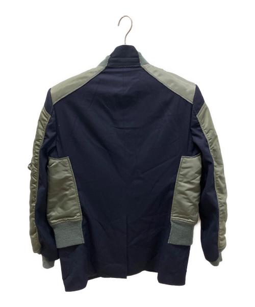 eYe COMME des GARCONS JUNYAWATANABE MAN（アイ コム デ ギャルソン ジュンヤ ワタナベ マン）eYe COMME des GARCONS JUNYAWATANABE MAN BROOKS BROTHERS (ブルックスブラザーズ) ウールフラノ×ナイロンツイル オリーブ×ネイビー サイズ:Sの古着・服飾アイテム