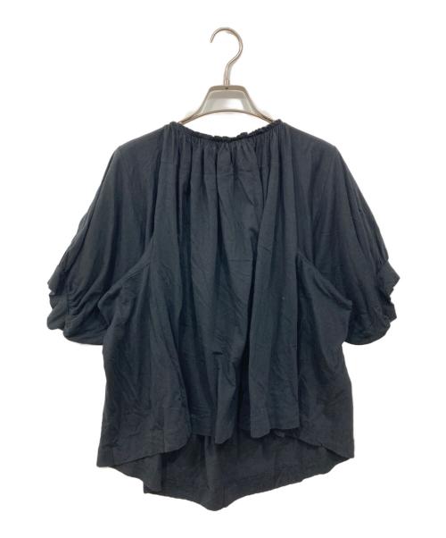 tricot COMME des GARCONS（トリココムデギャルソン）tricot COMME des GARCONS (トリココムデギャルソン) リボン付フリルカットソー ブラック サイズ:Sの古着・服飾アイテム