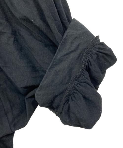 tricot COMME des GARCONS（トリココムデギャルソン）tricot COMME des GARCONS (トリココムデギャルソン) リボン付フリルカットソー ブラック サイズ:Sの古着・服飾アイテム