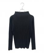 PLEATS PLEASEプリーツプリーズ）の古着「Long-Sleeved Top」｜ブラック