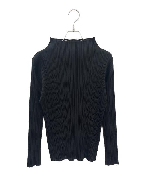 PLEATS PLEASE（プリーツプリーズ）PLEATS PLEASE (プリーツプリーズ) Long-Sleeved Top ブラック サイズ:4の古着・服飾アイテム