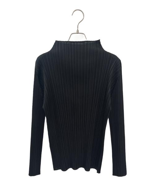 PLEATS PLEASE（プリーツプリーズ）PLEATS PLEASE (プリーツプリーズ) Long-Sleeved Top ブラック サイズ:4の古着・服飾アイテム