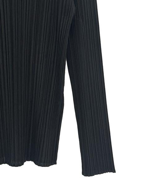 PLEATS PLEASE（プリーツプリーズ）PLEATS PLEASE (プリーツプリーズ) Long-Sleeved Top ブラック サイズ:4の古着・服飾アイテム