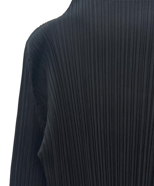 PLEATS PLEASE（プリーツプリーズ）PLEATS PLEASE (プリーツプリーズ) Long-Sleeved Top ブラック サイズ:4の古着・服飾アイテム