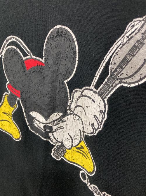 Roen（ロエン）Roen (ロエン) Disney (ディズニー) クラッシュミッキーTシャツ ブラック サイズ:44の古着・服飾アイテム