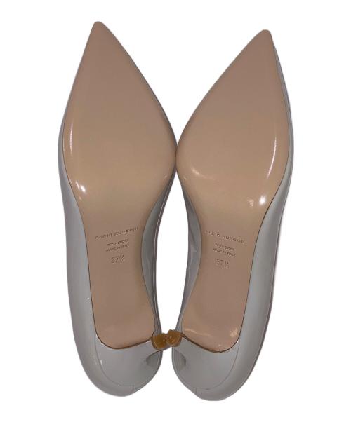 FABIO RUSCONI（ファビオルスコーニ）FABIO RUSCONI (ファビオルスコーニ) ポインテッドトゥパンプス グレー サイズ:37 1/2の古着・服飾アイテム