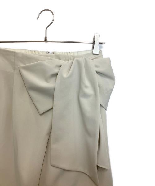 Mystrada（マイストラーダ）Mystrada (マイストラーダ) ウエストリボンラップパンツ アイボリー サイズ:34 未使用品の古着・服飾アイテム