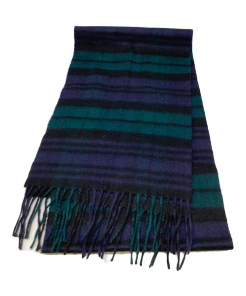 JOHNSTONS OF ELGIN（ジョンストンズオブエルガン）JOHNSTONS OF ELGIN (ジョンストンズオブエルガン) カシミヤマフラー ネイビーの古着・服飾アイテム