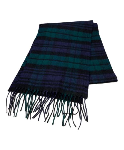 JOHNSTONS OF ELGIN（ジョンストンズオブエルガン）JOHNSTONS OF ELGIN (ジョンストンズオブエルガン) カシミヤマフラー ネイビーの古着・服飾アイテム