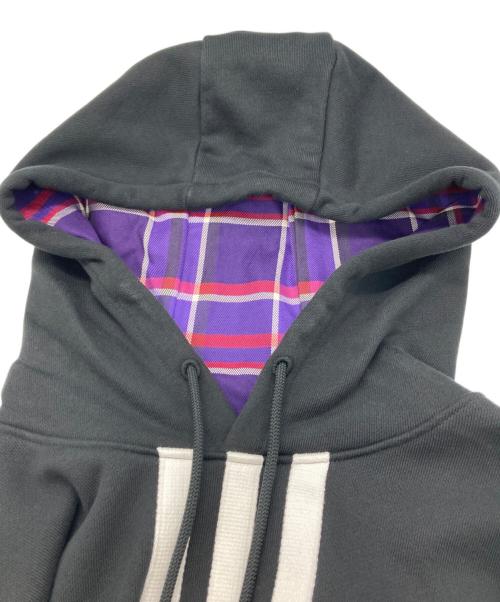 adidas（アディダス）adidas (アディダス) KORN (コーン) パーカー ブラック×ホワイト サイズ:Mの古着・服飾アイテム