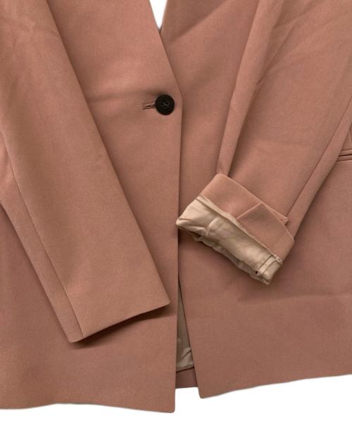 theory（セオリー）theory (セオリー) Admiral Crepe Waist Tab JKT/ノーカラージャケット ピンクの古着・服飾アイテム