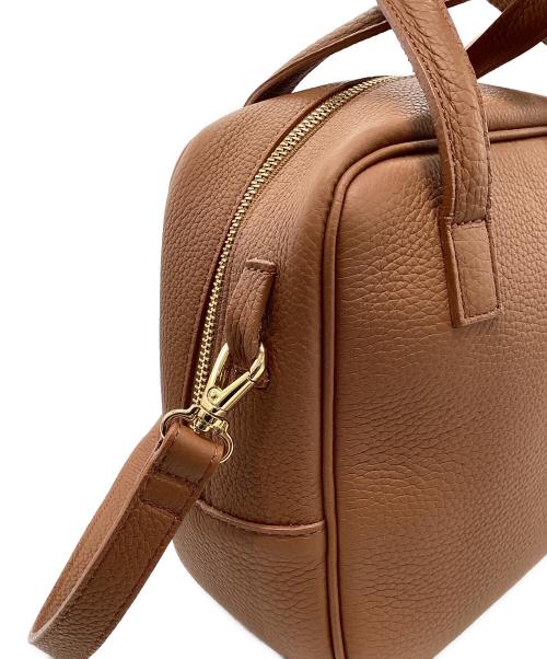 Ch!iii（チー）ch!iii (チー) スクエアボストンバッグ ブラウンの古着・服飾アイテム