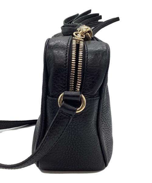 GUCCI（グッチ）GUCCI (グッチ) ソーホーディスコショルダーバッグ　タッセル インターロッキングG ブラック サイズ:下記参照の古着・服飾アイテム