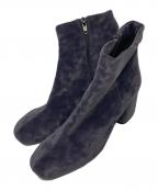 FABIO RUSCONIファビオルスコーニ）の古着「ベロアショートブーツ」｜グレー