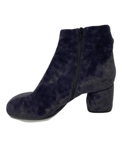 FABIO RUSCONI（ファビオルスコーニ）FABIO RUSCONI (ファビオルスコーニ) ベロアショートブーツ グレー サイズ:37の古着・服飾アイテム